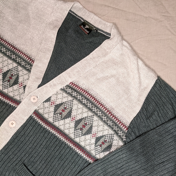 Oversized grandpa knit cardigan/sweater - Picture 2 of 4